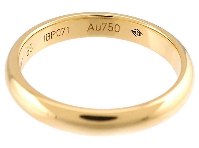Anello fede Cartier 1895 Classic in oro giallo - vista 4