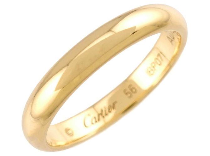 Anello fede Cartier 1895 Classic in oro giallo - vista 5