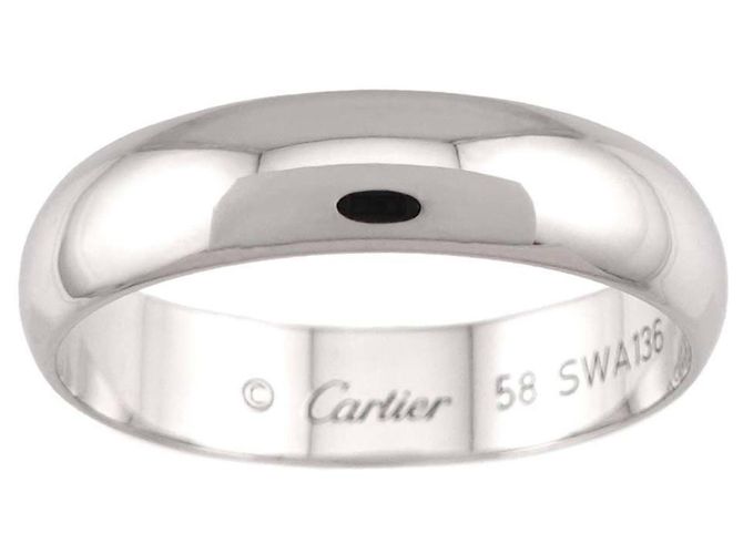 Cartier 1895 Classic Band Ring aus Platin - Ansicht 2