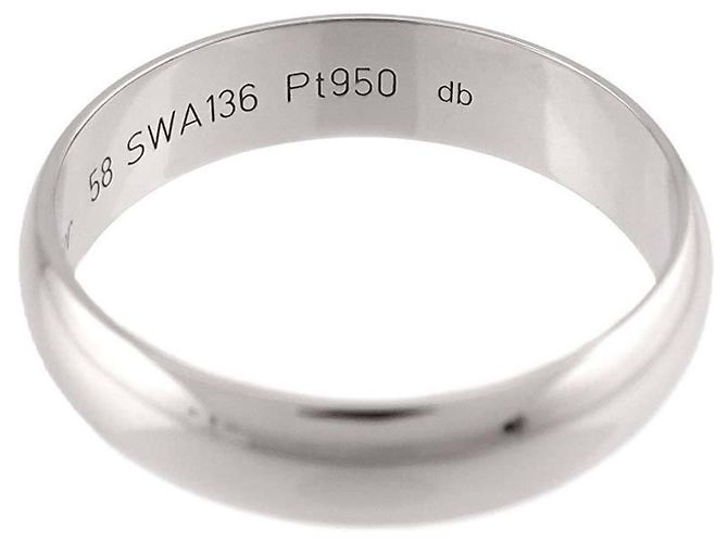 Cartier 1895 Classic Band Ring aus Platin - Ansicht 4