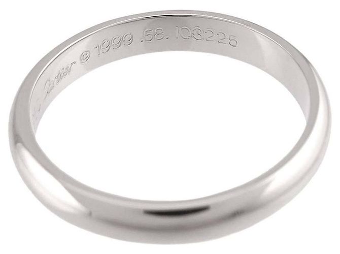 Cartier 1895 Classic Band Ring aus Platin - Ansicht 3