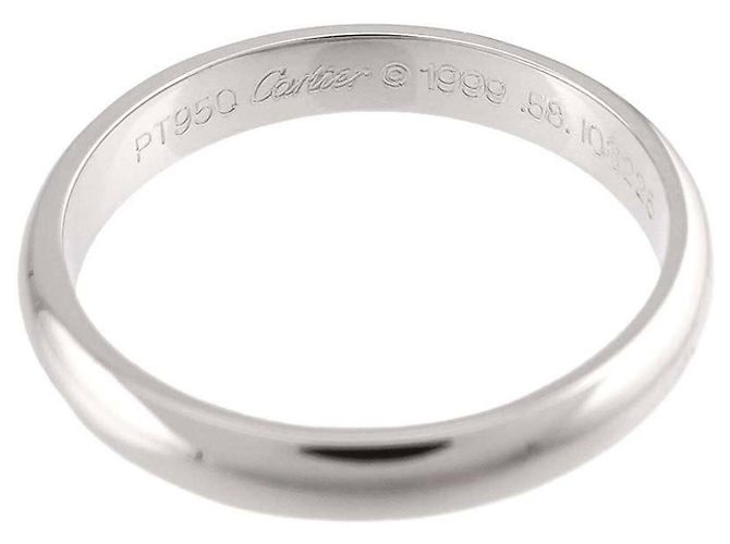 Cartier 1895 Classic Band Ring aus Platin - Ansicht 4