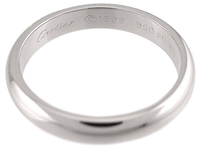 Cartier 1895 Classic Band Ring aus Platin - Ansicht 3