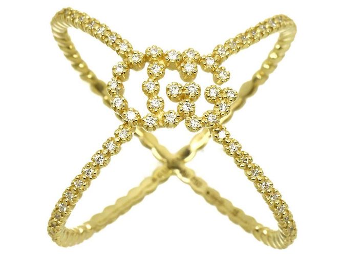 Anello Gucci GG Running #15 in oro giallo - vista 2