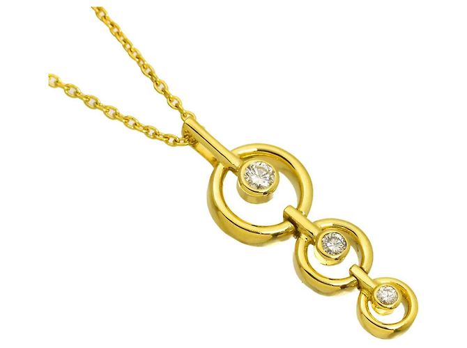Collana Christian Dior in oro giallo 18K - vista 3