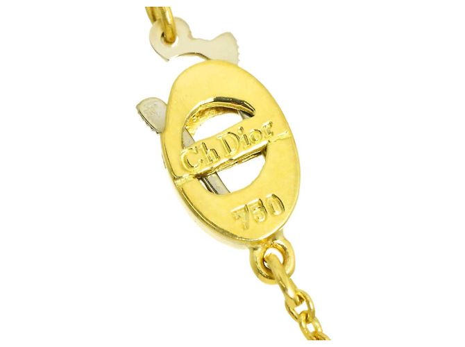 Collana Christian Dior in oro giallo 18K - vista 5