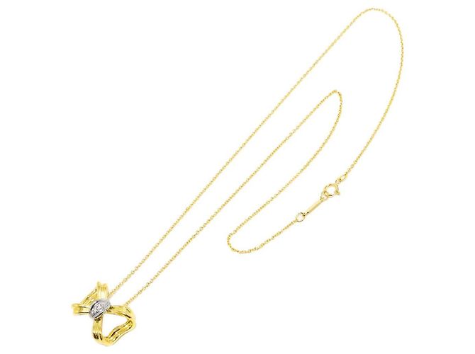 Autre Marque Collana Tiffany & Co. Ribbon Diamond - vista 2