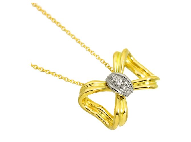 Autre Marque Collana Tiffany & Co. Ribbon Diamond - vista 3