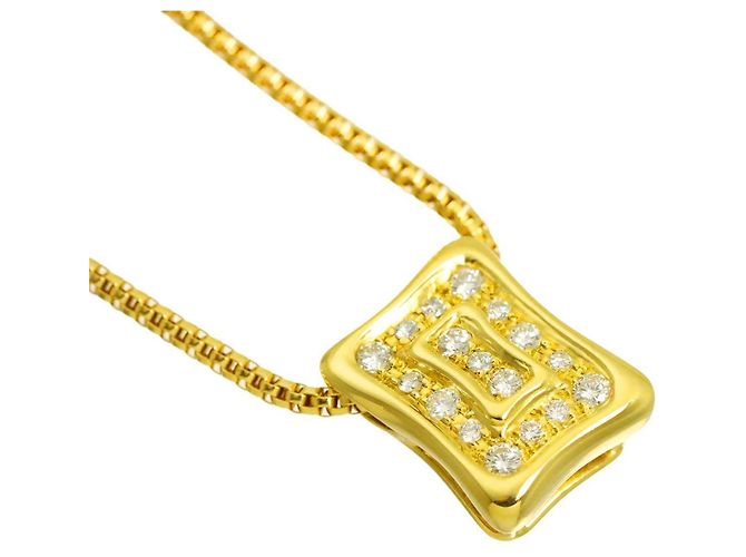 Céline Collana Celine in oro giallo 18K e diamanti - vista 3