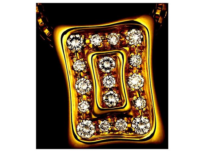 Céline Collana Celine in oro giallo 18K e diamanti - vista 7