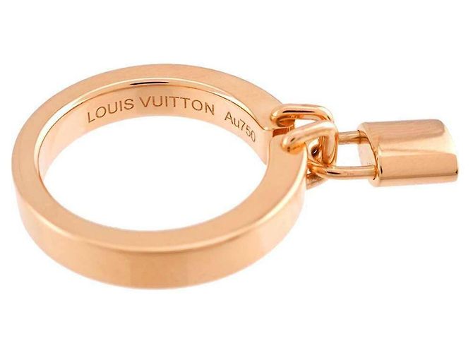 Anello Lockit Louis Vuitton in oro rosa 18K - vista 3