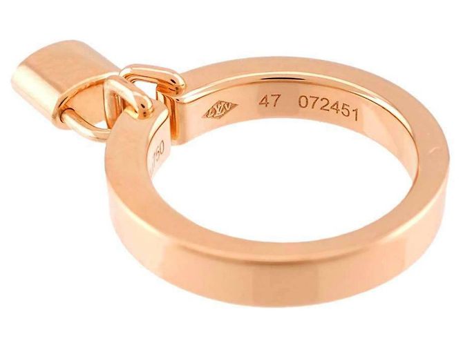 Anello Lockit Louis Vuitton in oro rosa 18K - vista 4