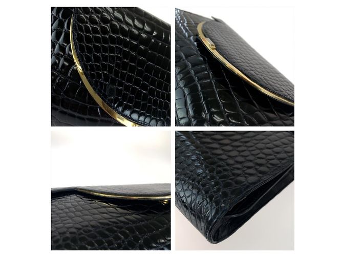 BALLY Vintage 2-way Ledertasche Dark Navy - Ansicht 5