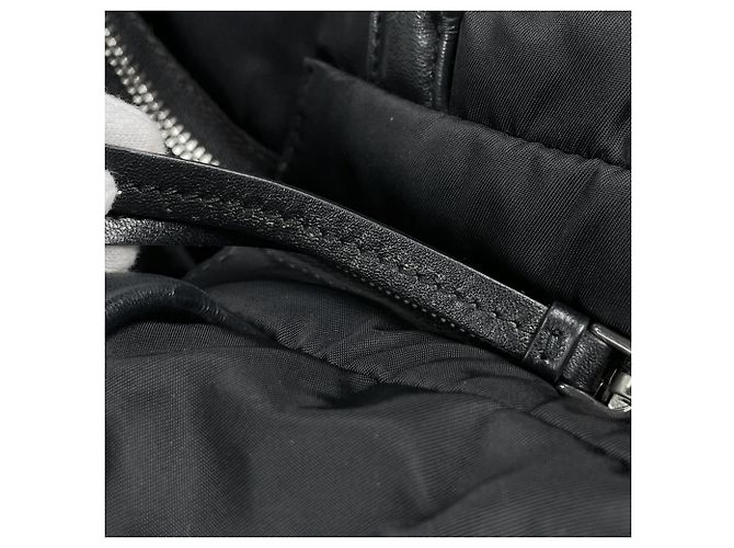 Borsa Prada in nylon e pelle - vista 5