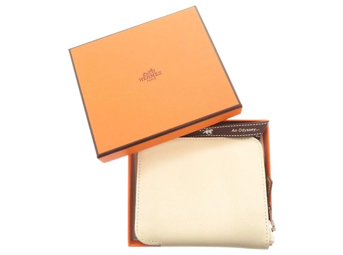 Hermès Monedero Hermes Azap Compact en White - vista 2