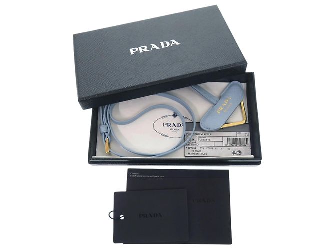 Collana con pendente in pelle Saffiano Prada - vista 2