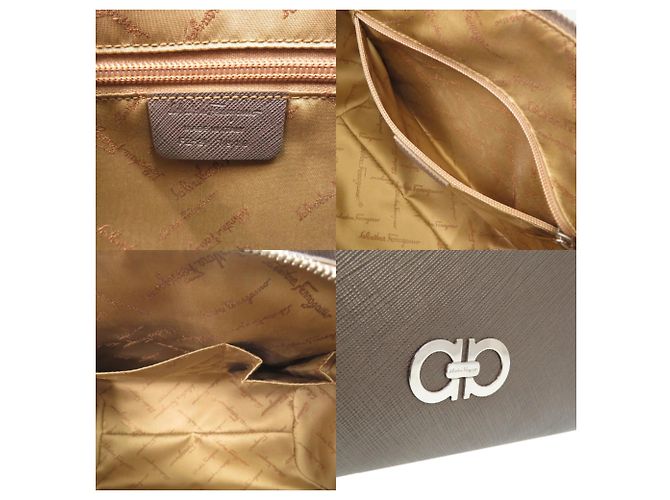 Borsa Boston Salvatore Ferragamo Gray Gancini - vista 8