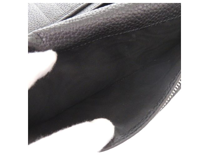 Gucci Black Leather Long Wallet - view 7