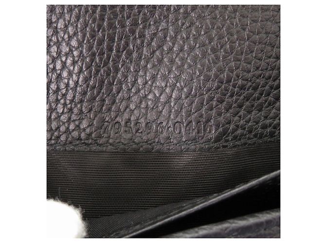 Gucci Black Leather Long Wallet - view 9