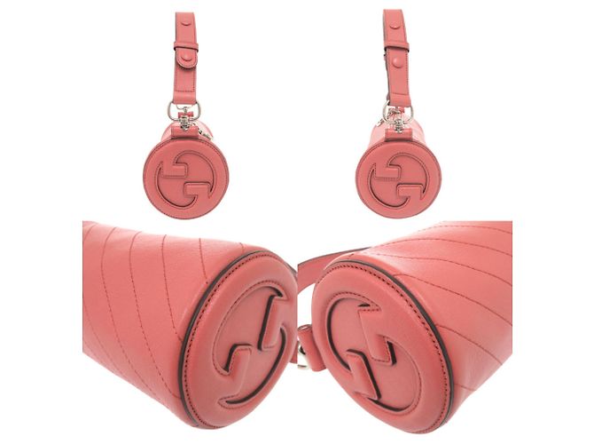 Borsa a tracolla Gucci Blondie in pelle rosa - vista 10