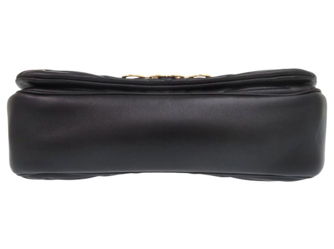 Alexander McQueen Borsa a tracolla The Seal in pelle con catena nera - vista 4