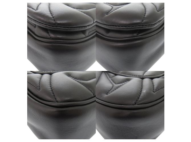 Alexander McQueen Borsa a tracolla The Seal in pelle con catena nera - vista 5