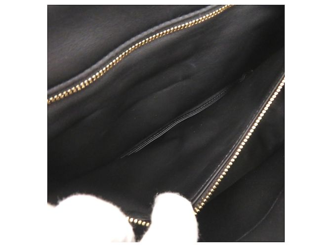 Alexander McQueen Borsa a tracolla The Seal in pelle con catena nera - vista 8