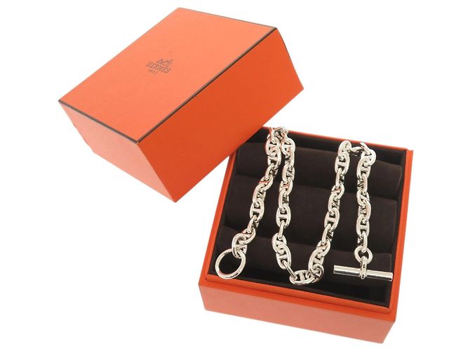 Chaîne d'ancre Hermès Collana Hermes Chaine d'Ancre PM in argento sterling - vista 2