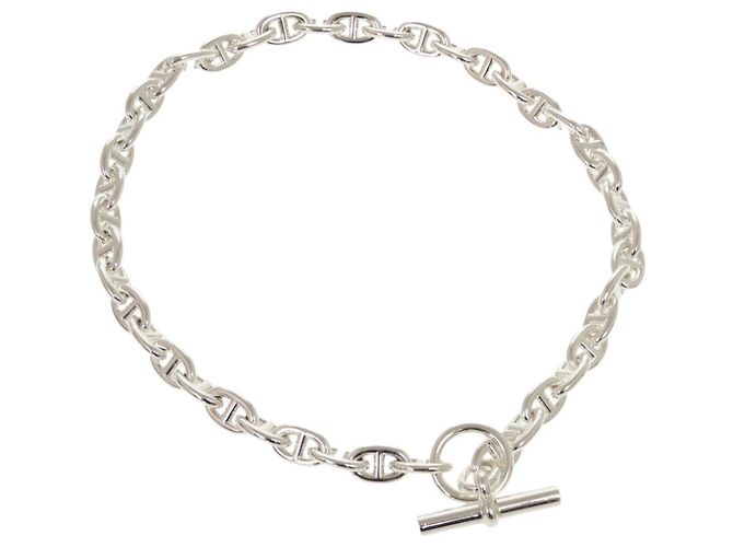 Chaîne d'ancre Hermès Collana Hermes Chaine d'Ancre PM in argento sterling - vista 3