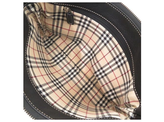 Borsa a tracolla in pelle Burberry Nova Check - vista 4