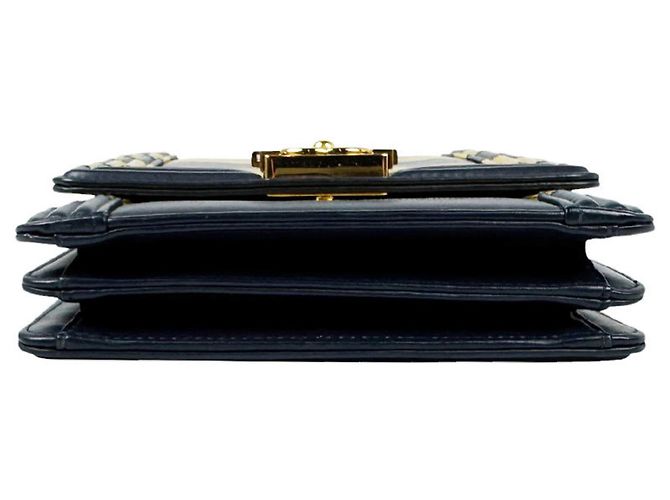 Borsa a tracolla Chanel Boy North South in pelle - vista 4