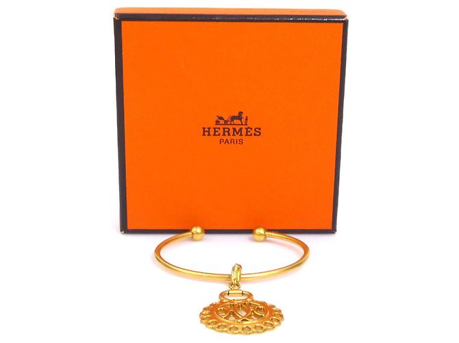 Hermès Bracciale rigido con charm Hermes HABA Metal - vista 10