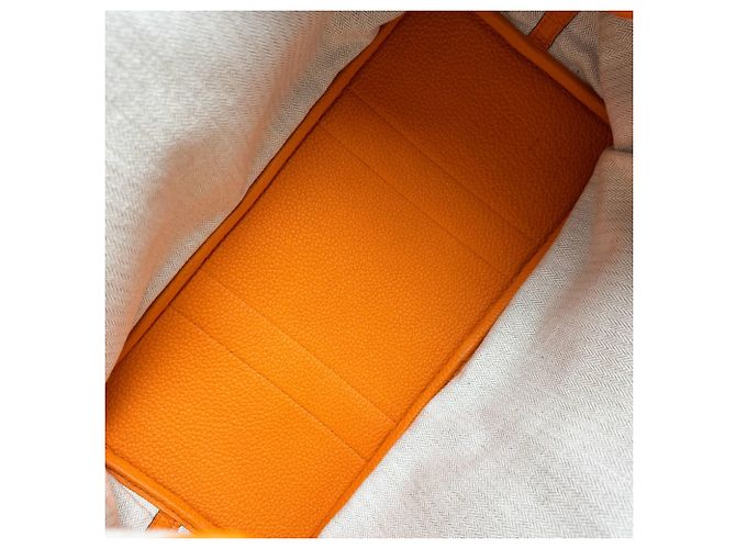 Hermès Borsa Hermes Garden Party PM 36 Negonda Orange - vista 5