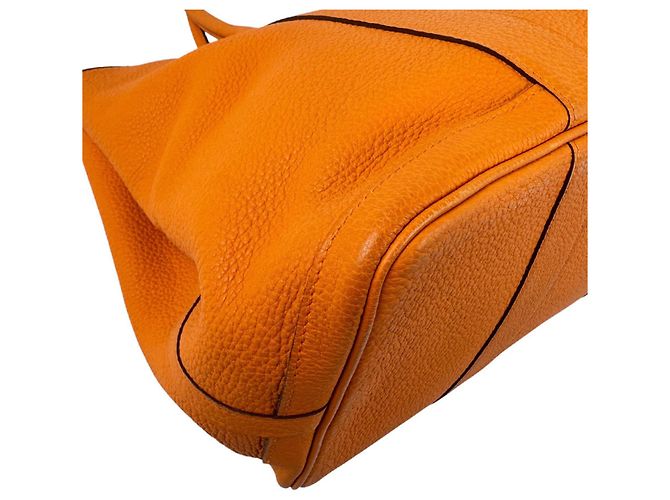 Hermès Borsa Hermes Garden Party PM 36 Negonda Orange - vista 9