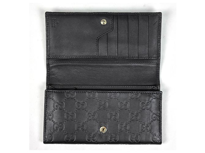 Gucci Long Wallet in Black Leather - view 7