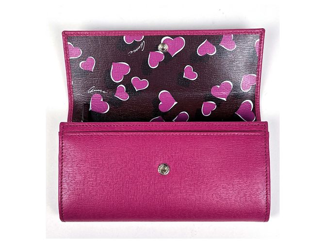 Cartera larga de piel rosa Gucci - vista 7