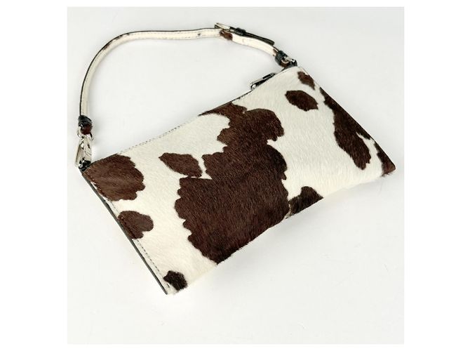 Borsa Miu Miu in pelle di vacchetta stampata - vista 2