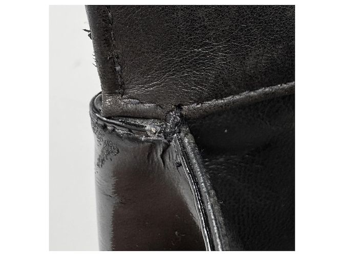 Chanel Shopper aus schwarzem Lackleder - Ansicht 10