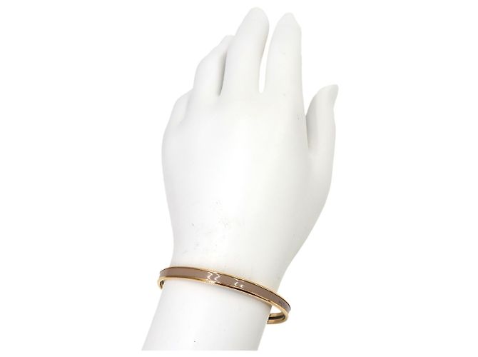 Hermès Bracciale Uni in smalto Hermes in Etoupe Rose Gold - vista 6