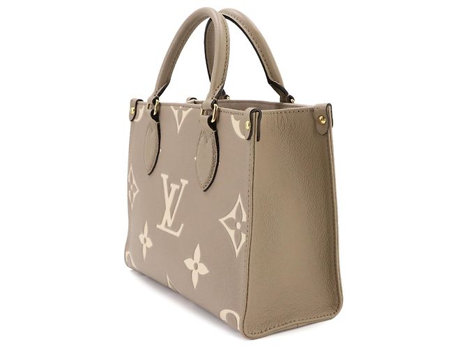 Borsa Tote Louis Vuitton Onthego PM Bicolor Monogram Empreinte - vista 3