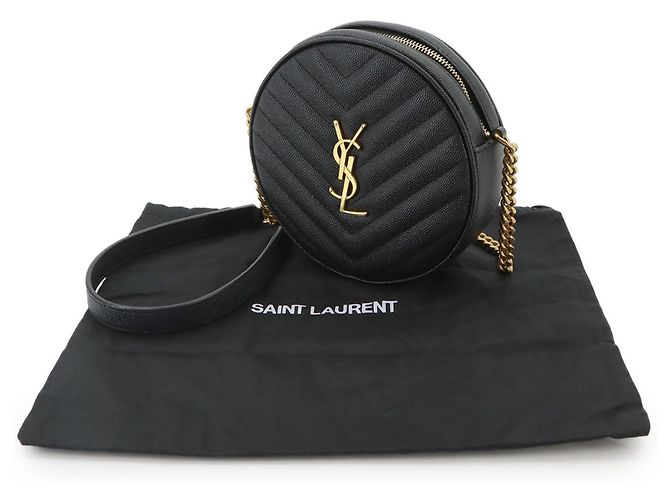 Borsa a tracolla in pelle nera Yves Saint Laurent - vista 2