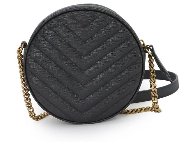 Borsa a tracolla in pelle nera Yves Saint Laurent - vista 3