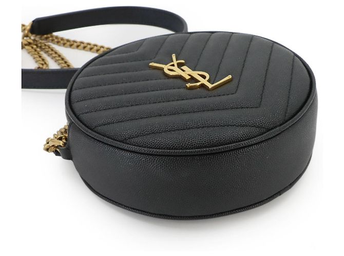 Borsa a tracolla in pelle nera Yves Saint Laurent - vista 5