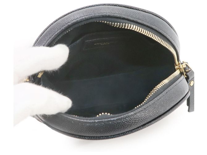 Borsa a tracolla in pelle nera Yves Saint Laurent - vista 7