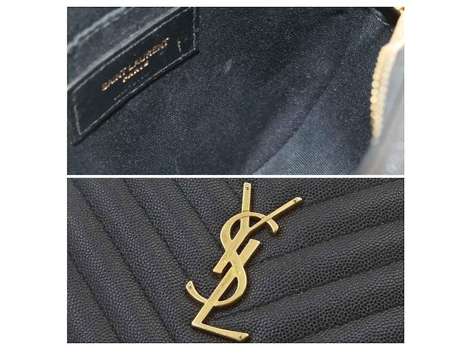 Borsa a tracolla in pelle nera Yves Saint Laurent - vista 9