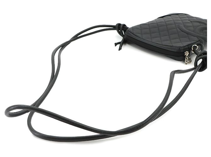 Borsa a tracolla Chanel Cambon Line in pelle di vitello nera - vista 6
