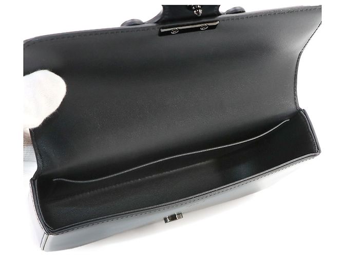 Céline Borsa a tracolla Celine Cuir Triomphe con catena - vista 7