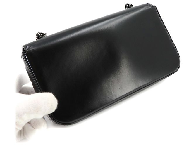 Céline Borsa a tracolla Celine Cuir Triomphe con catena - vista 9