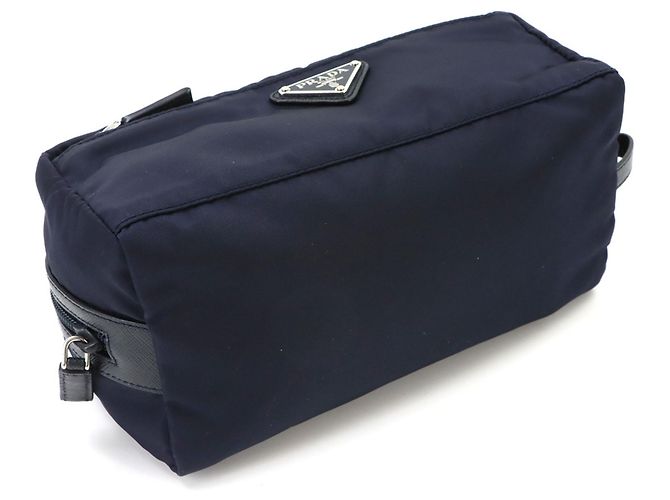 Borsa/Pouch Prada Navy - vista 4