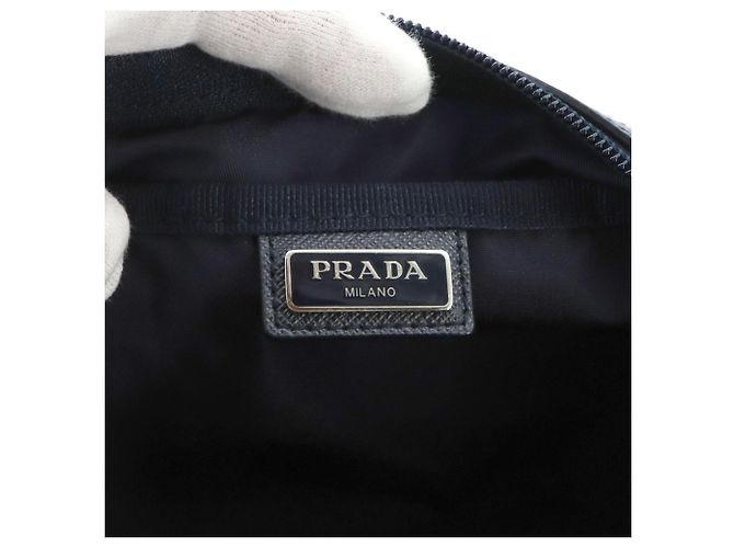 Borsa/Pouch Prada Navy - vista 6